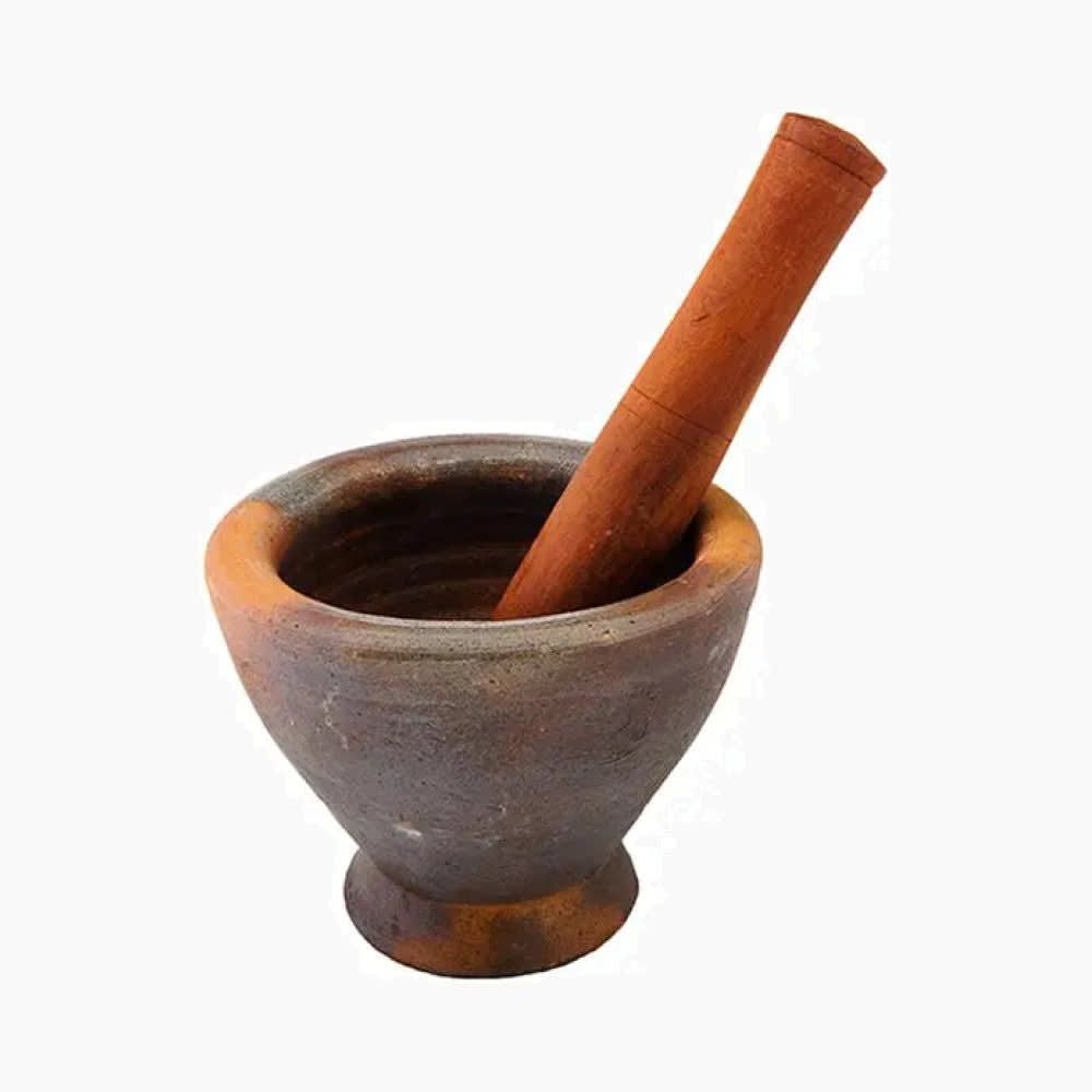 000 810 9 clay laos style pestle mortar ca 9 diameter temp_1_0bb82259 f168 4779 840a 0943398bddac