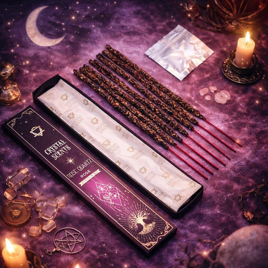 Crystal Scents Rose Quartz & Rose Incense Sticks