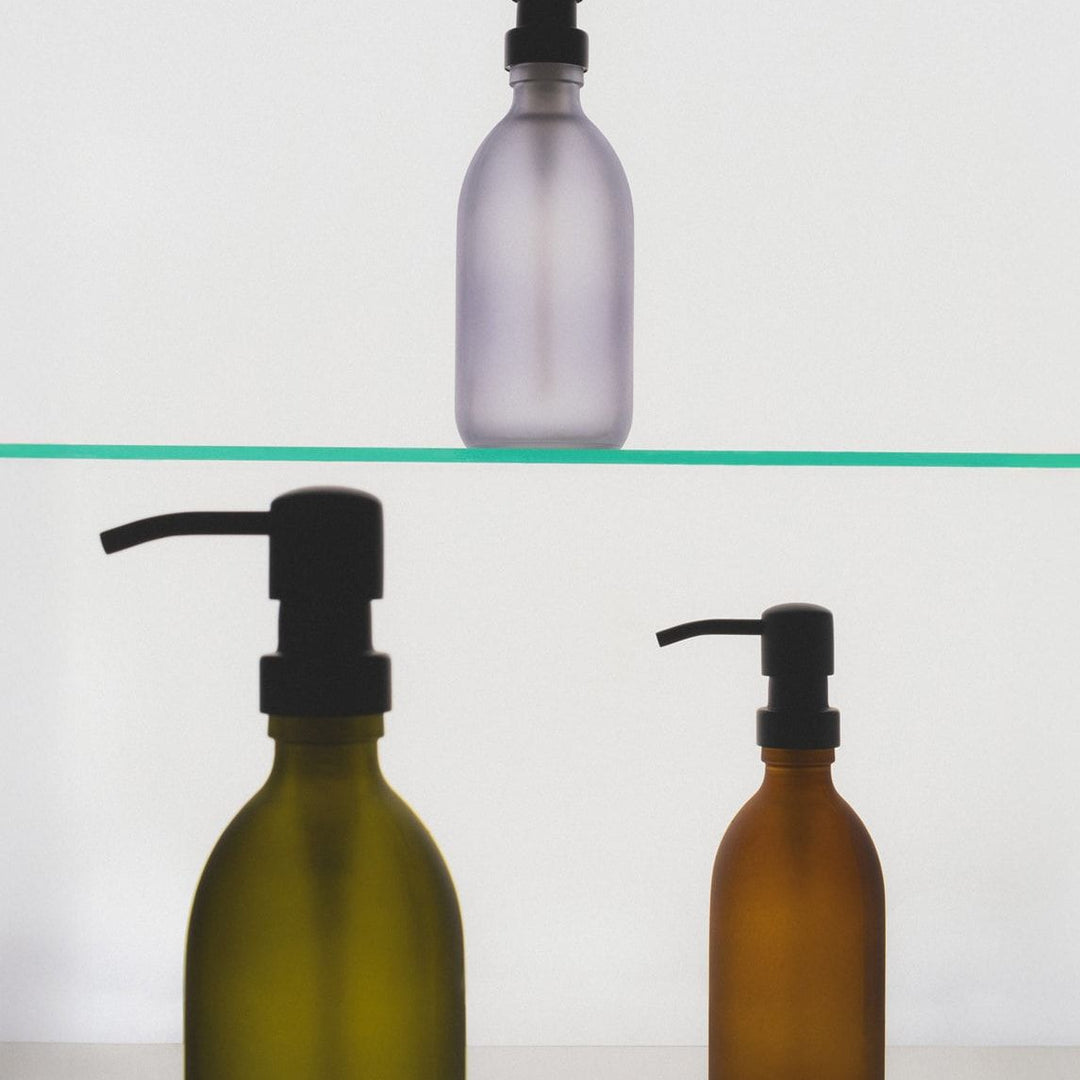 Frosted Amber Glass Dispenser