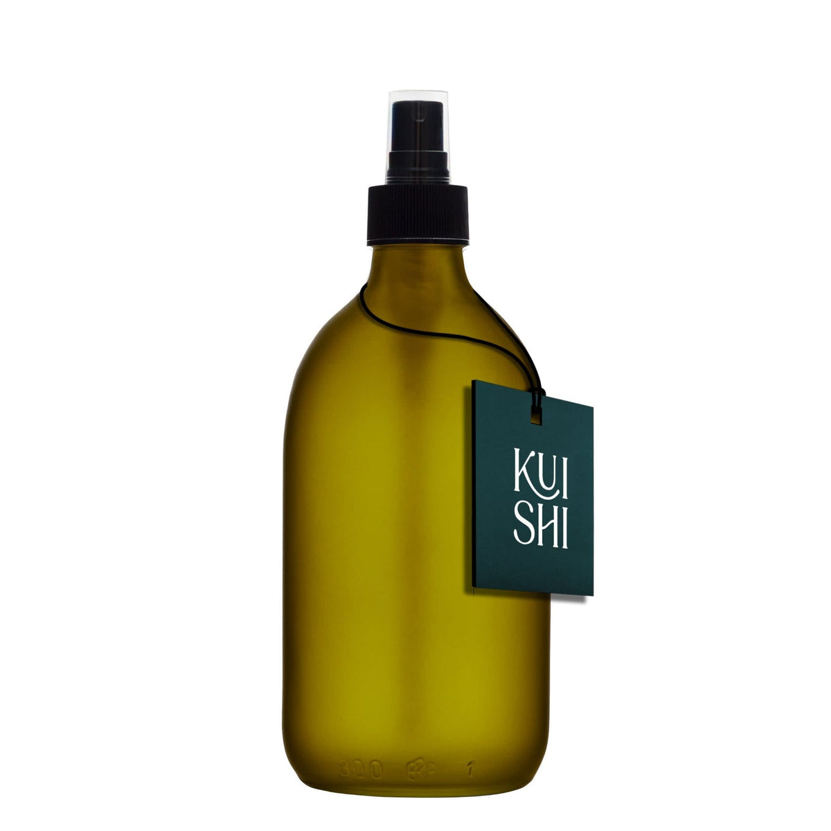 Green glass atomiser bottle