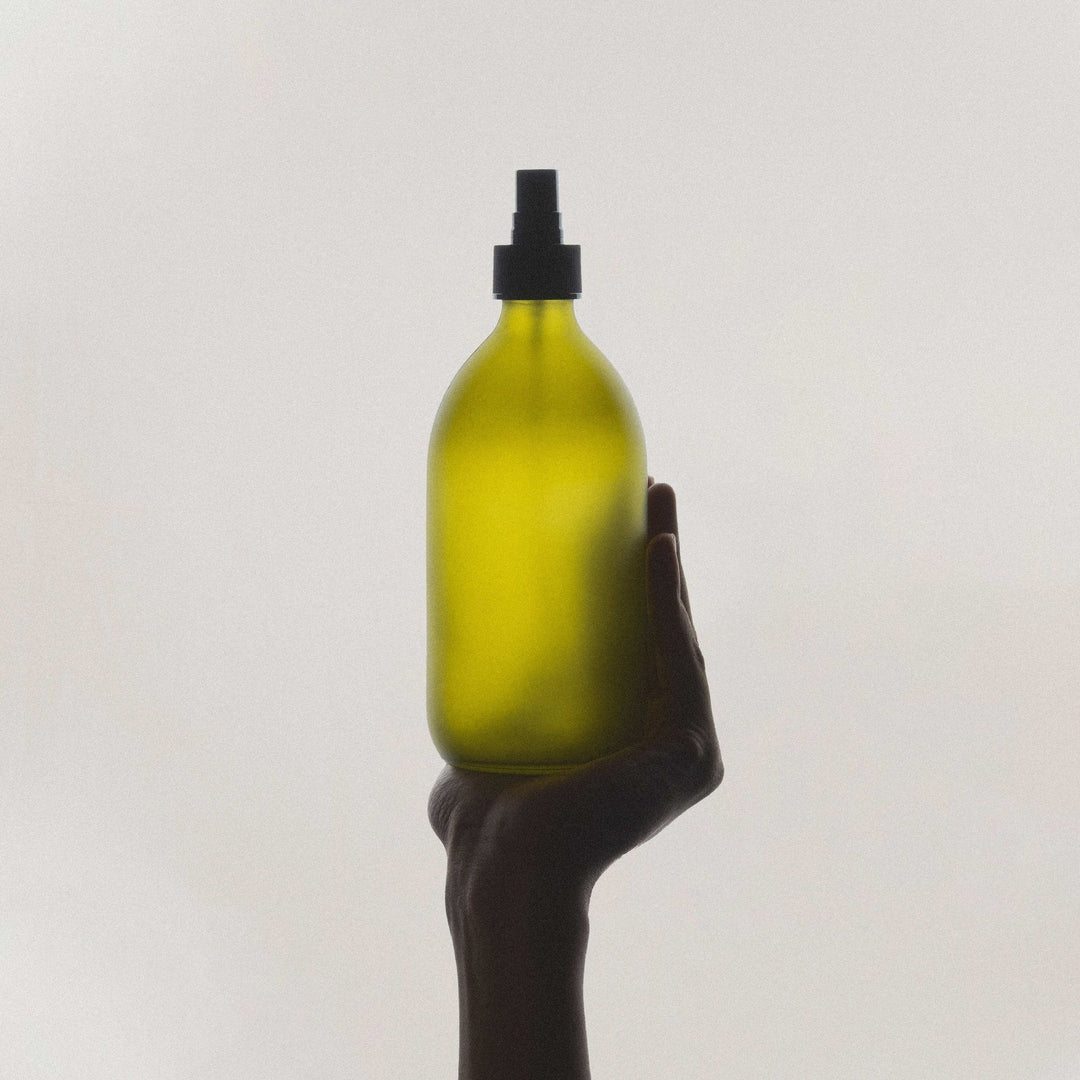 Green Glass Atomiser Bottle